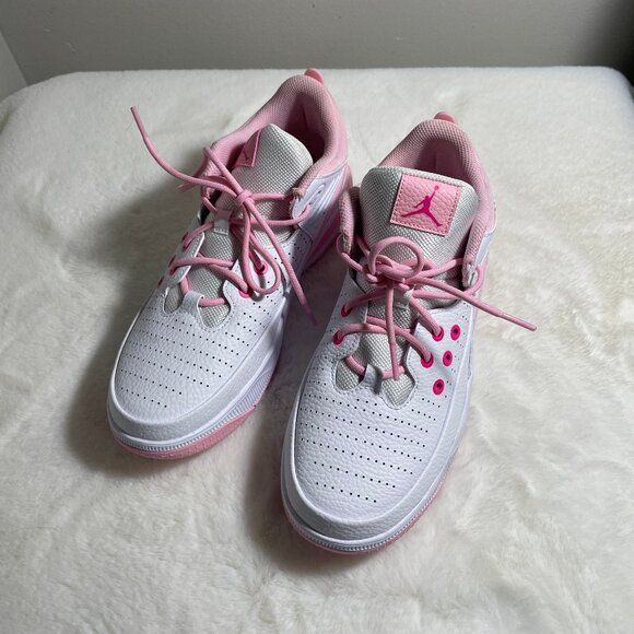 Nike Air Jordan White Pink Size 7Y Dunks Sneakers Kicks